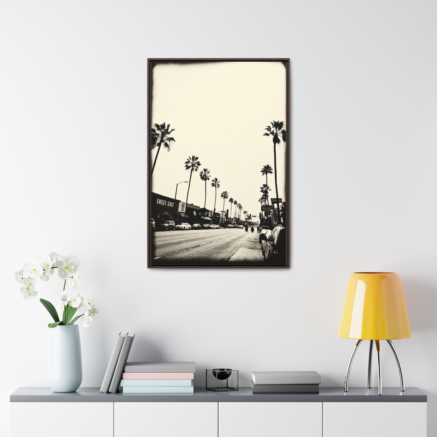 backtocali Framed Premium Gallery Wrap Canvas