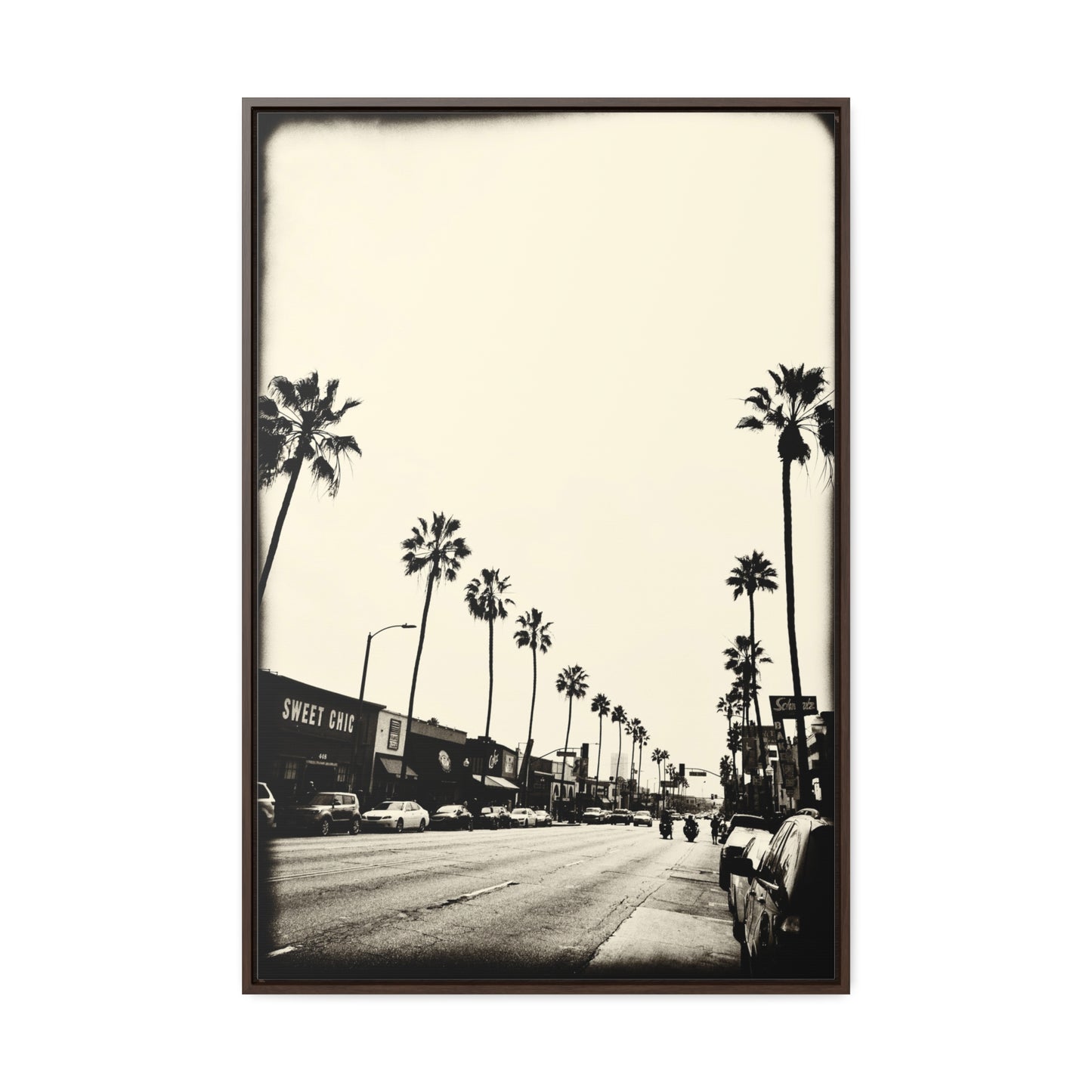 backtocali Framed Premium Gallery Wrap Canvas