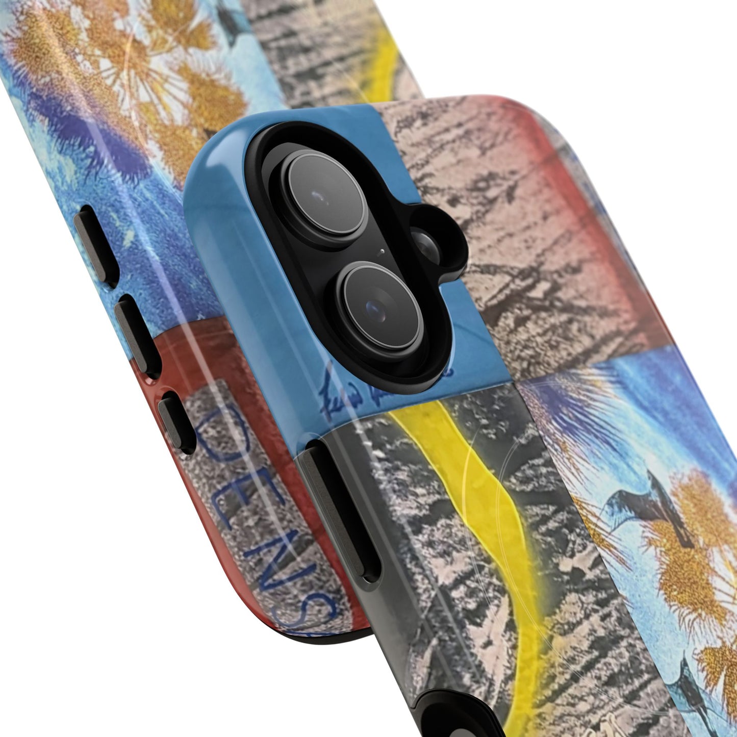 Tough Magnetic Case — Coastal Collage Palm Tree Phone Cover