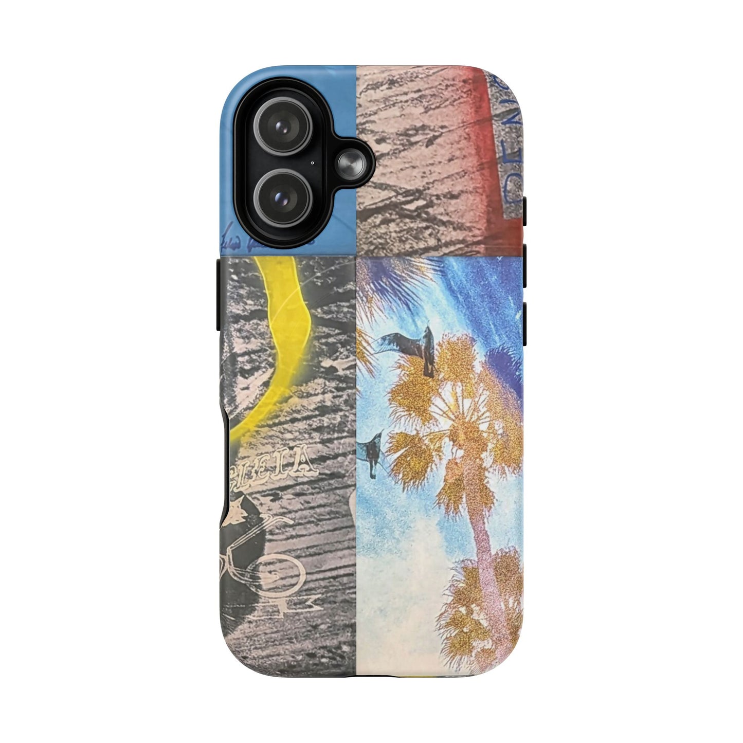 Tough Magnetic Case — Coastal Collage Palm Tree Phone Cover