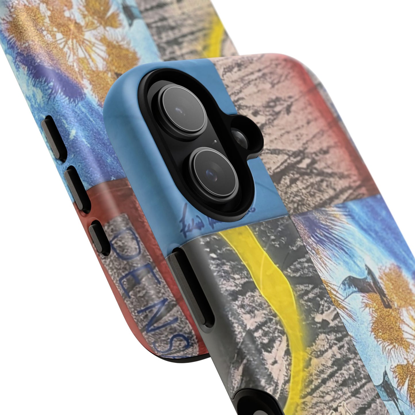Tough Magnetic Case — Coastal Collage Palm Tree Phone Cover