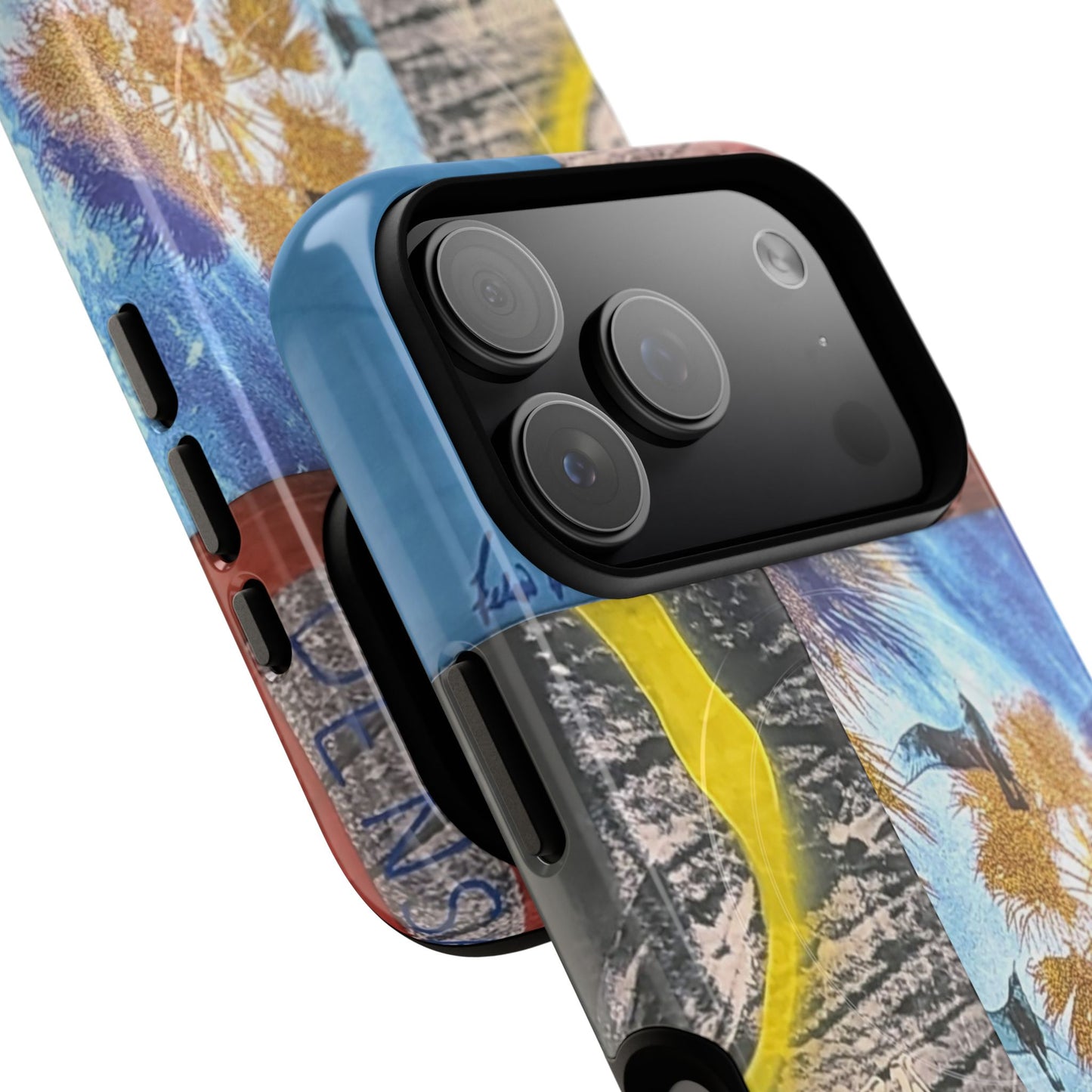 Tough Magnetic Case — Coastal Collage Palm Tree Phone Cover