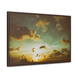 galvestonsunrise Framed Premium Gallery Wrap Canvas