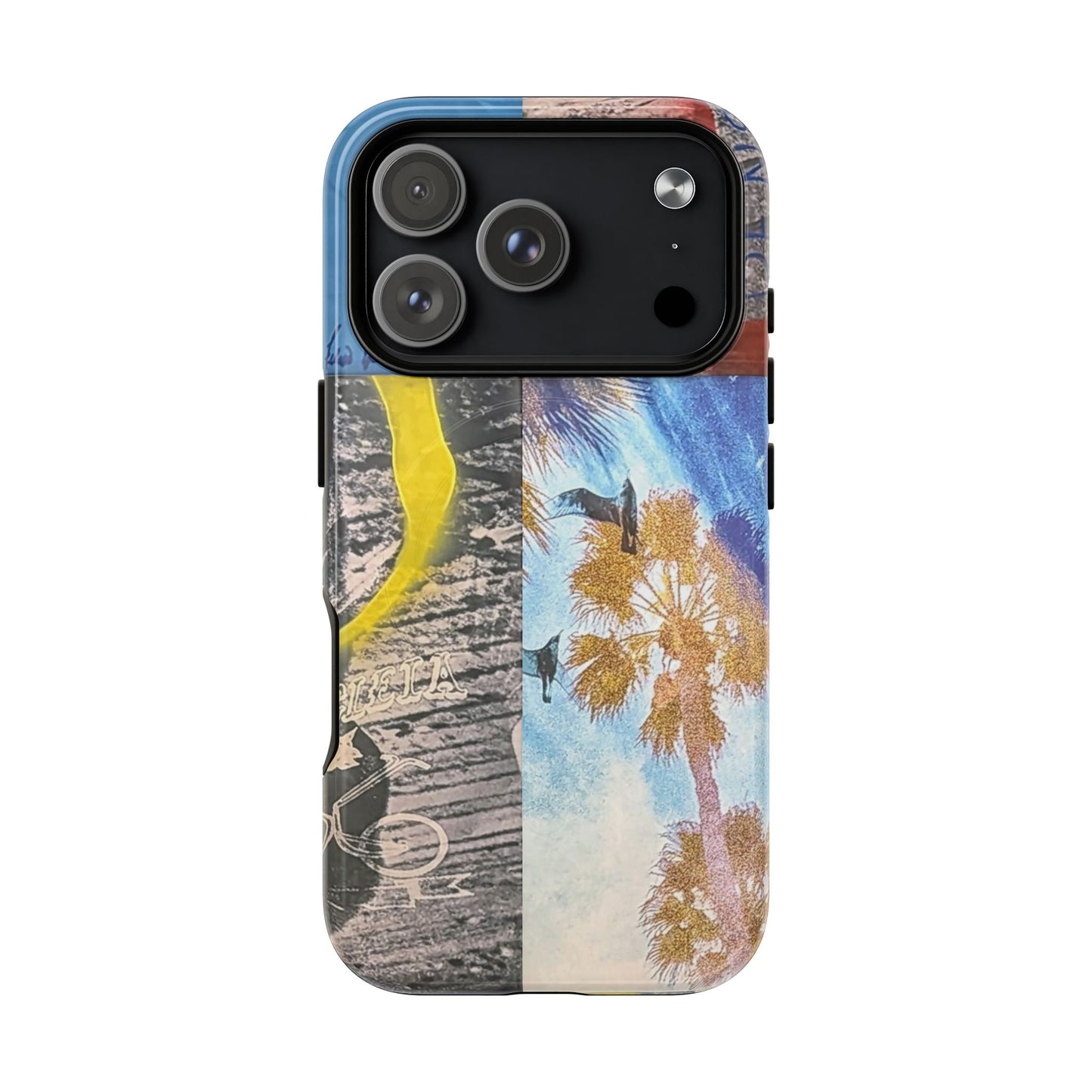 Tough Magnetic Case — Coastal Collage Palm Tree Phone Cover