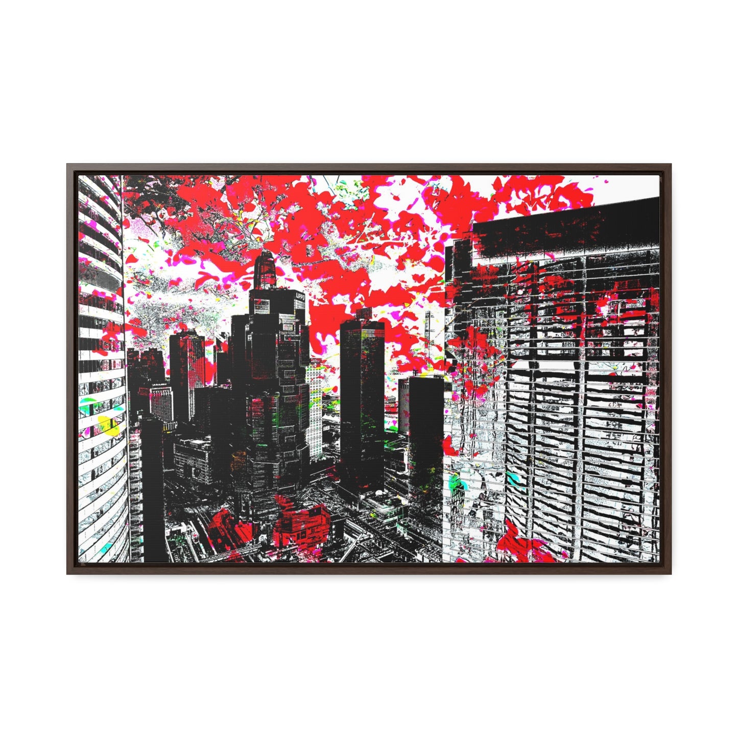 hkflowerrain Framed Premium Gallery Wrap Canvas
