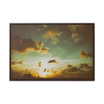 galvestonsunrise Framed Premium Gallery Wrap Canvas