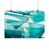 Moiré Waves Matte Horizontal Posters