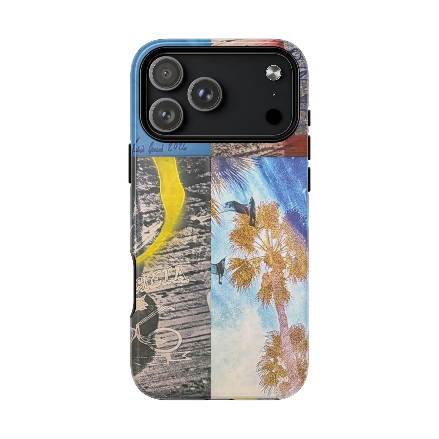 Tough Magnetic Case — Coastal Collage Palm Tree Phone Cover