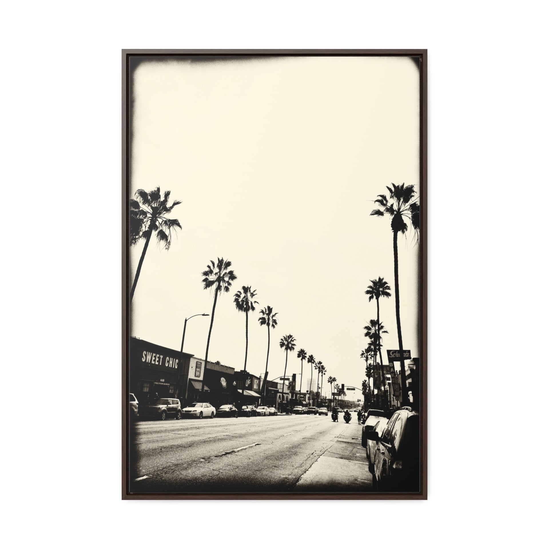 backtocali Framed Premium Gallery Wrap Canvas