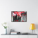 hkflowerrain Framed Premium Gallery Wrap Canvas