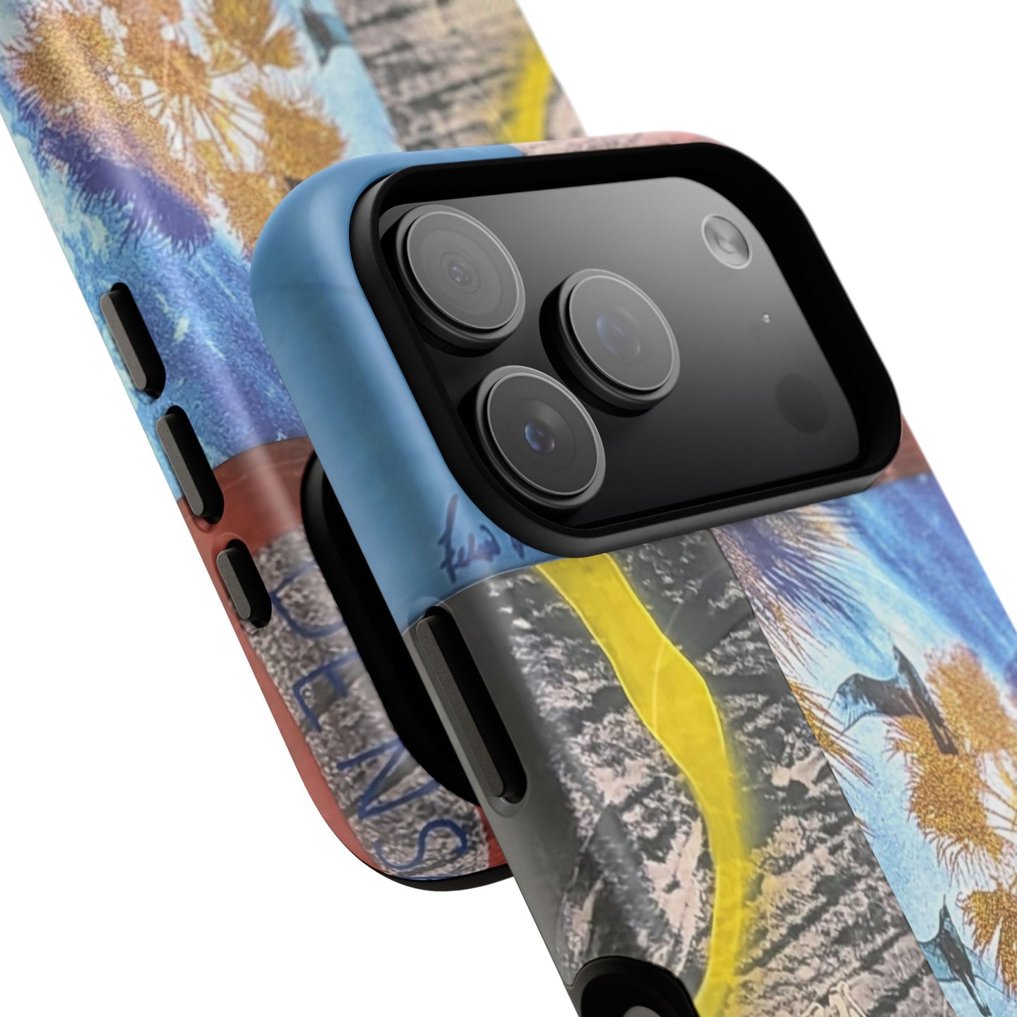 Tough Magnetic Case — Coastal Collage Palm Tree Phone Cover
