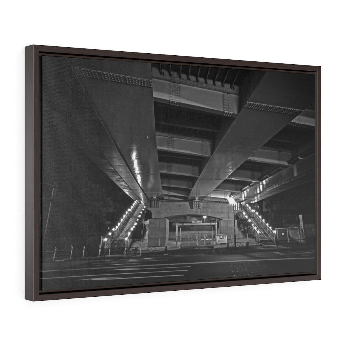 underthebridge Framed Premium Gallery Wrap Canvas