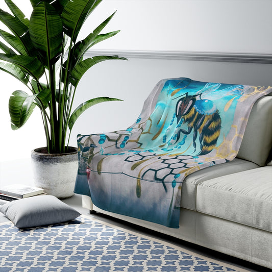 Drip Velveteen Plush Blanket